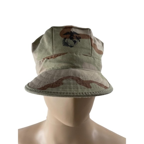 Vintage R&B Inc USMC Beige Desert Utility Cap Size L - Picture 1 of 5